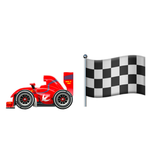 🏎🏁 Emoji Domain iOS rendering